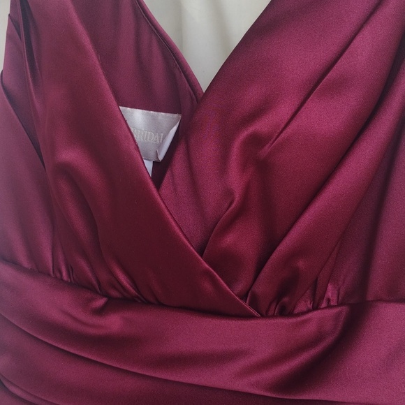 David's Bridal dress wine color size 4 - Picture 4 of 11